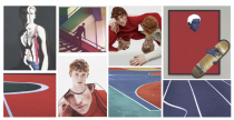 This collection was a nod to 90's nostalgia and took a step back by playing with P.E. *Physical Education'/Perry Ellis. The accessories were inspired by simple clean silhouettes but constructed out of complex patterns. Note the minimal seaming on pattern layouts, which was intended to showcase how classics can evolve in unpredictable ways.