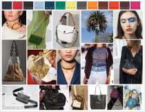 A collaboration with Stacy Bendit to help launch her handbag and SLG collection. Styles were intended to take the guest from day to night in a fashionable and Alice & Olivia way, meaning styles had a wink with the silhouette, but were emphasized by color/pattern play. This impression was adopted and sold as an LTO for Saks Fifth Avenue stores.